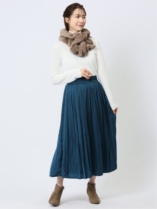 シャーリング フリルマフラー