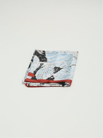 大判 プリント スカーフ