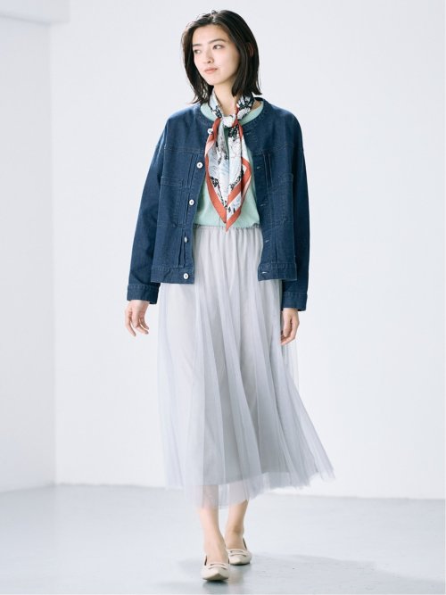 大判 プリント スカーフ