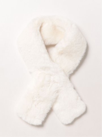 ドロー/DRAW ふわふわ ティペット ミニマフラー