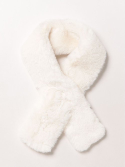 ドロー/DRAW ふわふわ ティペット ミニマフラー