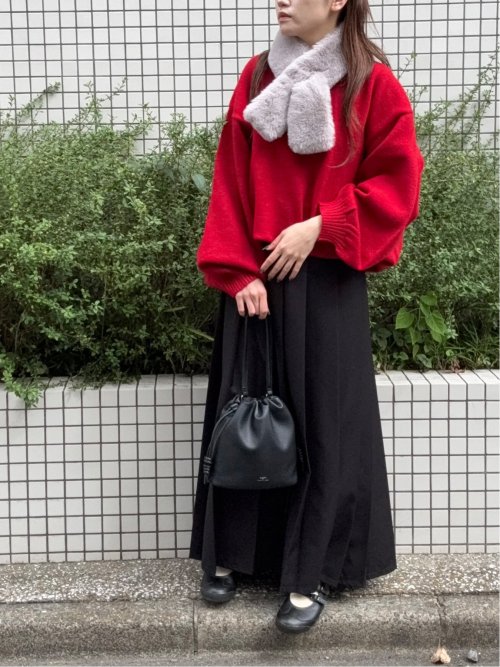 ドロー/DRAW ふわふわ ティペット ミニマフラー