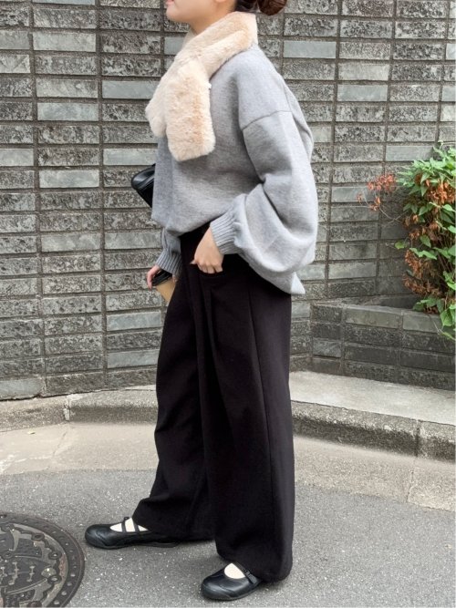 ドロー/DRAW ふわふわ ティペット ミニマフラー