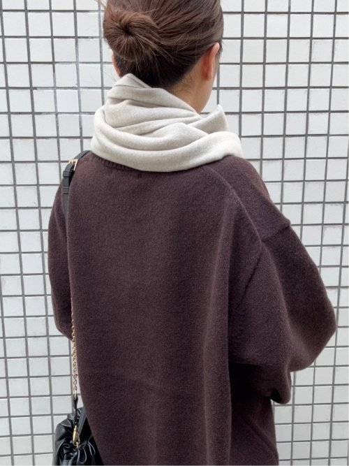 ドロー/DRAW レーヨン混 フリンジ付きマフラー （ユニセックス）