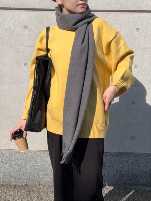 ドロー/DRAW レーヨン混 フリンジ付きマフラー （ユニセックス）