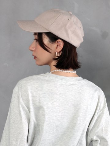 Melton Fabric Cap/メルトン キャップ（ユニセックス）