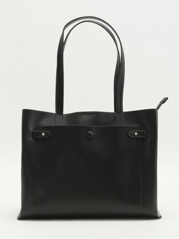 前ポケット付き トートバッグ A4対応