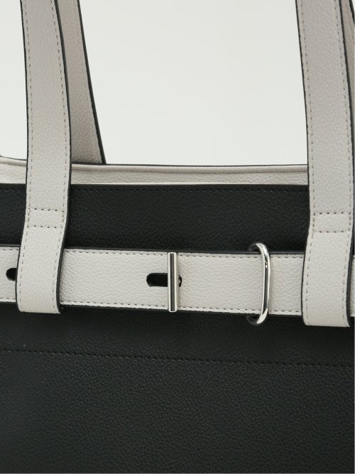 配色ベルトデザイン トートバッグ A4対応