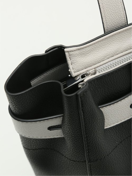 配色ベルトデザイン トートバッグ A4対応