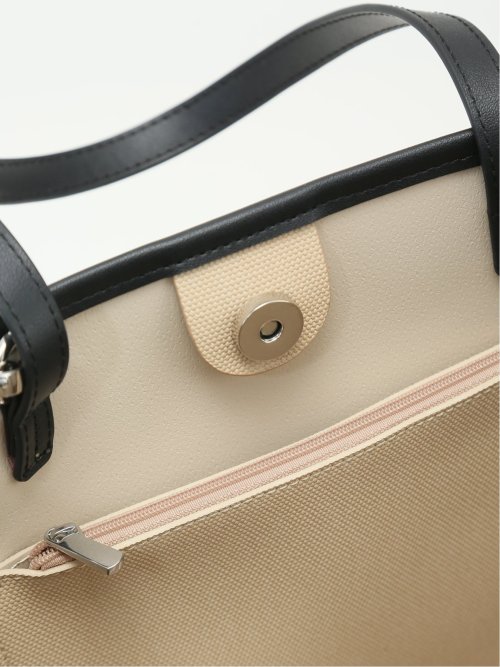 配色キャンバス風 2WAYトートバッグ A4対応