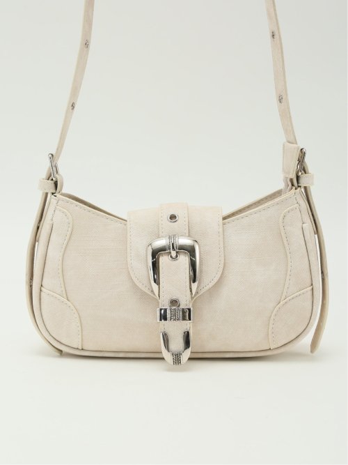 デニム風 ショルダーバッグ