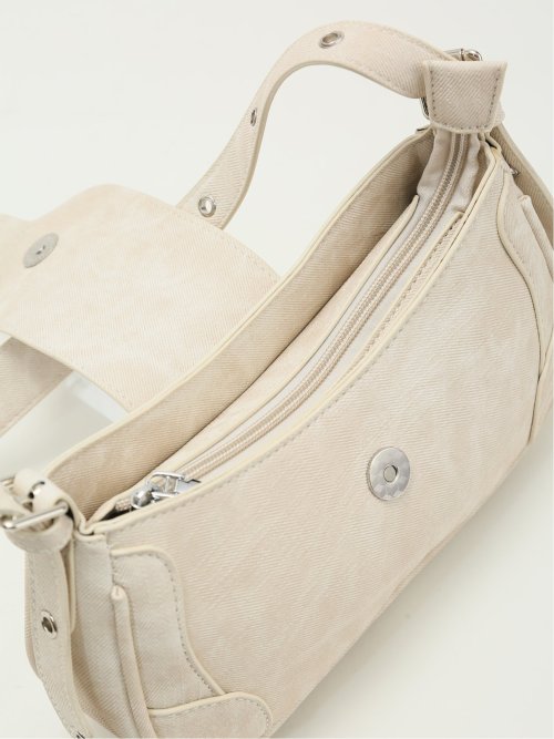 デニム風 ショルダーバッグ