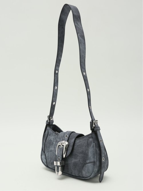 デニム風 ショルダーバッグ