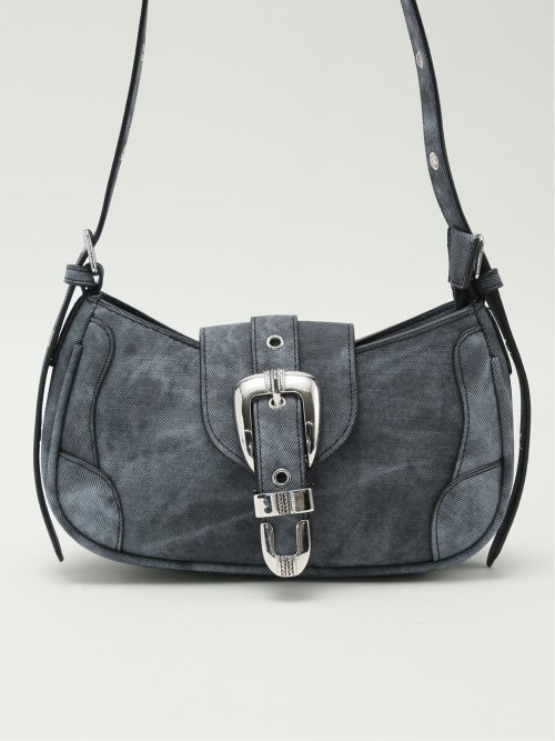 デニム風 ショルダーバッグ