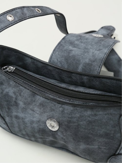 デニム風 ショルダーバッグ