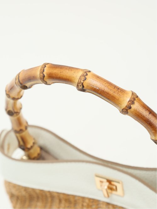 バンブーハンドル 2WAYハンドバッグ