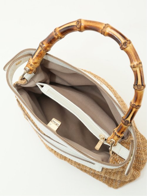 バンブーハンドル 2WAYハンドバッグ