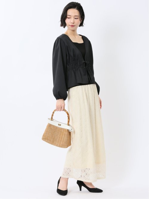 バンブーハンドル 2WAYハンドバッグ