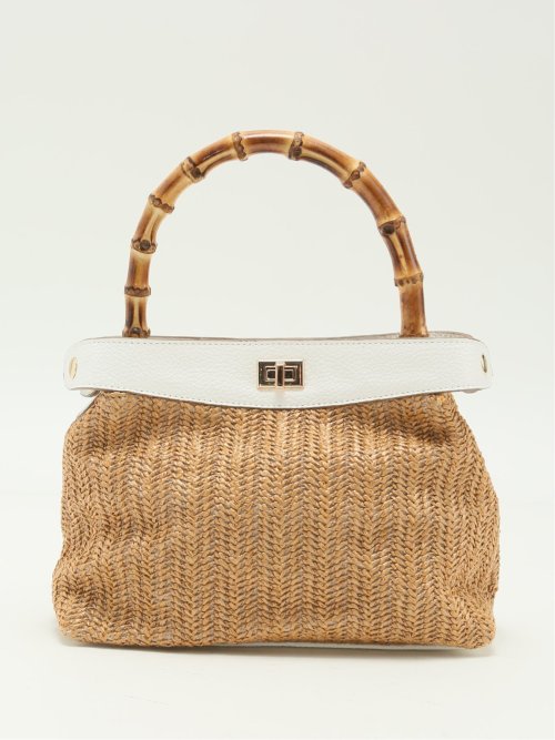 バンブーハンドル 2WAYハンドバッグ