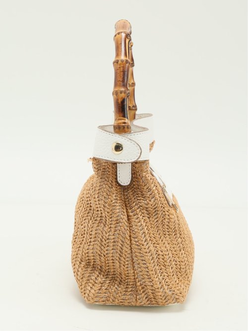 バンブーハンドル 2WAYハンドバッグ