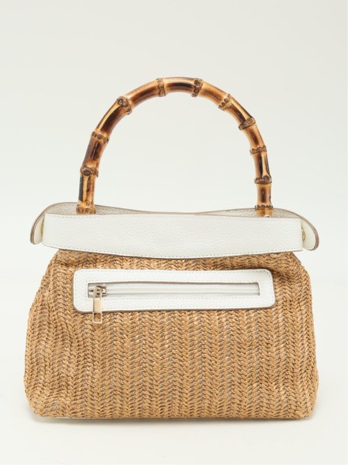 バンブーハンドル 2WAYハンドバッグ