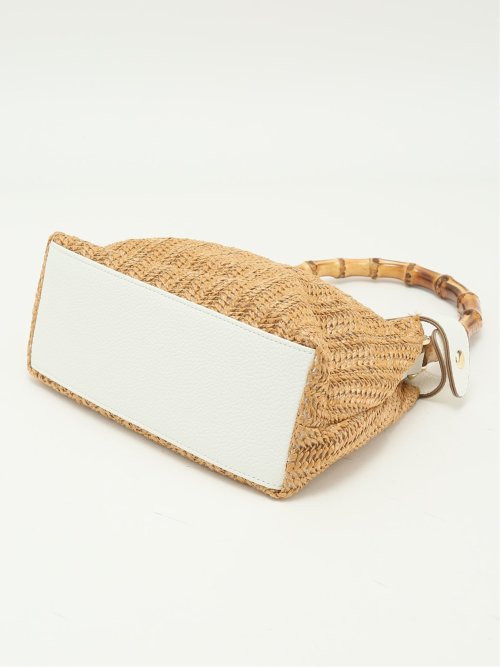 バンブーハンドル 2WAYハンドバッグ