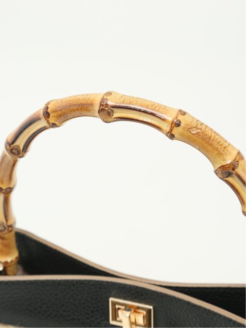 バンブーハンドル 2WAYハンドバッグ