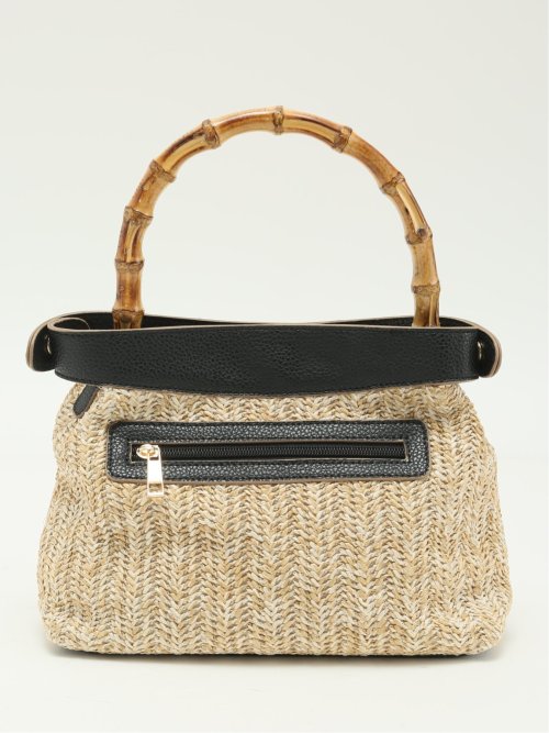 バンブーハンドル 2WAYハンドバッグ