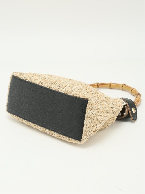 バンブーハンドル 2WAYハンドバッグ