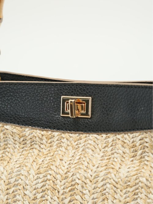 バンブーハンドル 2WAYハンドバッグ