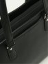トート バッグ レディース ビジネス 鞄 A4対応 2WAY クッションポケット 型押し 合成皮革
