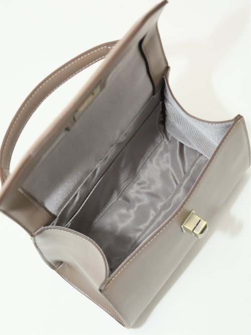 角ひねり金具付き 2WAYハンドバッグ