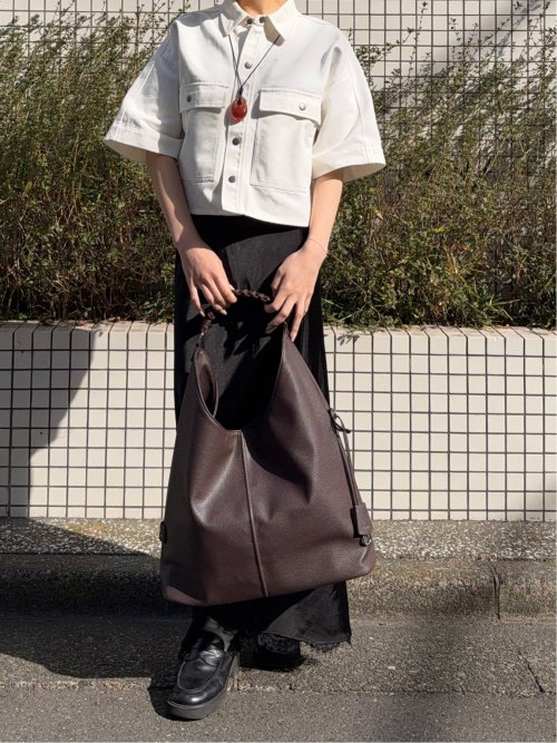 ドロー/DRAW トライアングル トートバッグ Woven handle Hobo Bag