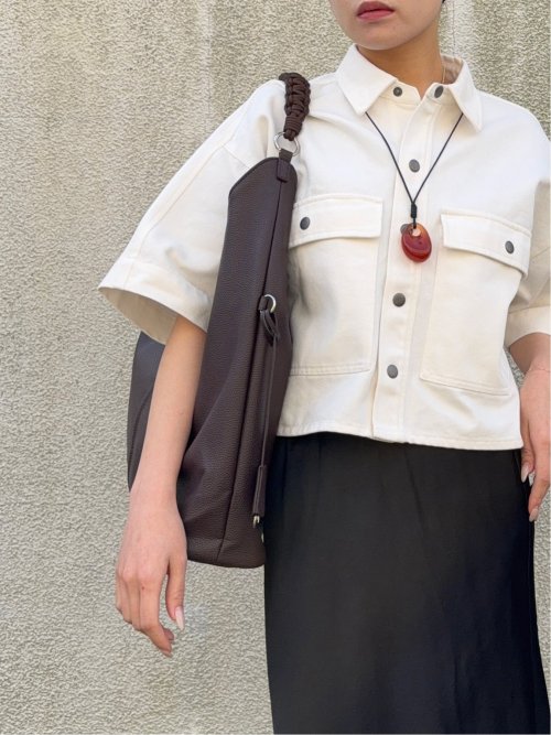 ドロー/DRAW トライアングル トートバッグ Woven handle Hobo Bag