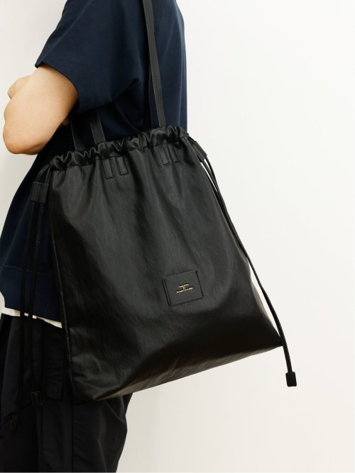 ドロー/DRAW 巾着 ショルダーバッグ A4対応 （ユニセックス）