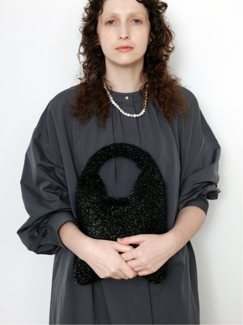 ドロー/DRAW ラメニット ミニバッグ