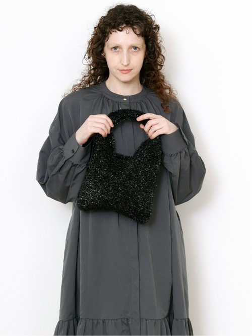 ドロー/DRAW ラメニット ミニバッグ