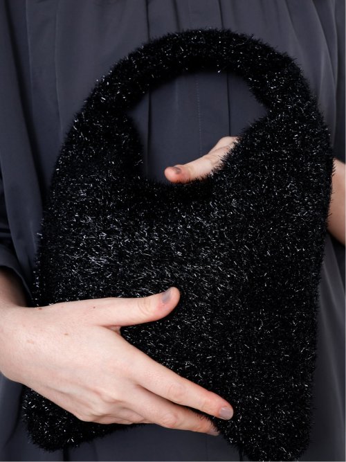 ドロー/DRAW ラメニット ミニバッグ