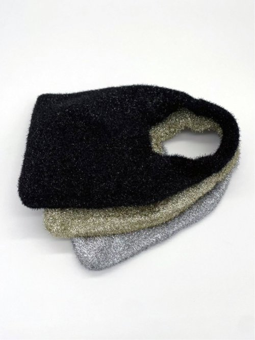 ドロー/DRAW ラメニット ミニバッグ