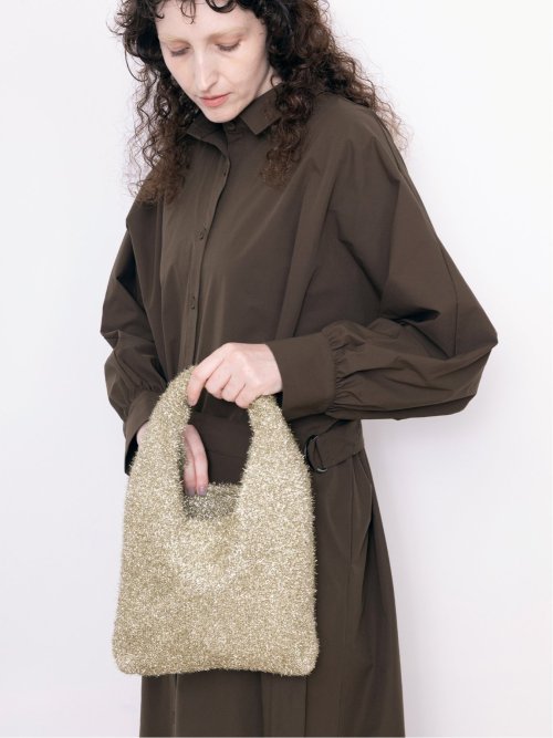 ドロー/DRAW ラメニット ミニバッグ