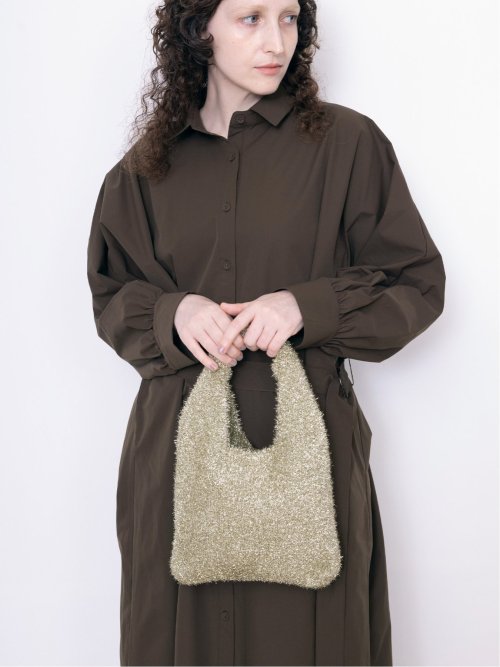 ドロー/DRAW ラメニット ミニバッグ