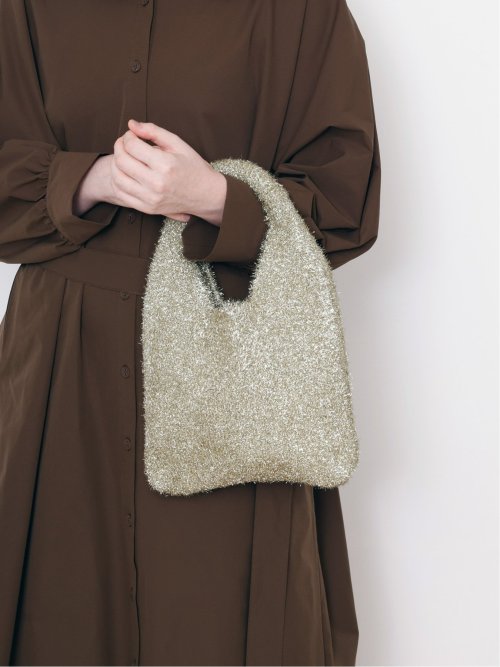 ドロー/DRAW ラメニット ミニバッグ