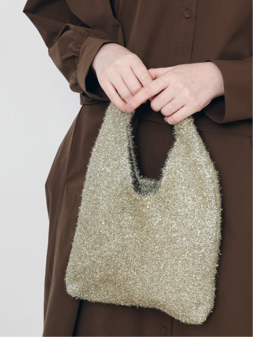 ドロー/DRAW ラメニット ミニバッグ