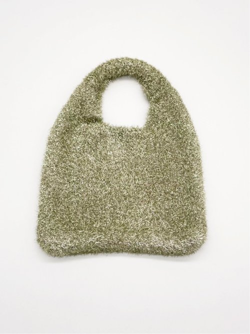 ドロー/DRAW ラメニット ミニバッグ