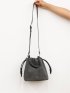 DRAWSTRING BAG SMALL 【nubuck】