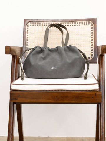 DRAWSTRING BAG MEDIUM 【nubuck】
