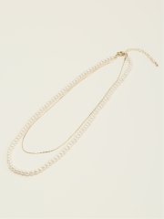 パールレイヤード ネックレス