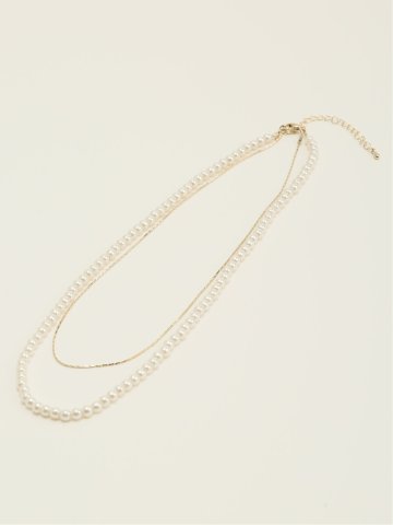 パールレイヤード ネックレス