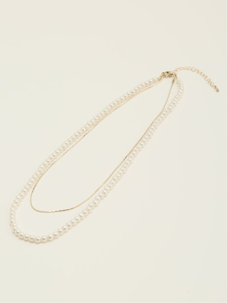 パールレイヤード ネックレス