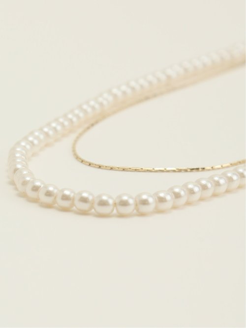 パールレイヤード ネックレス